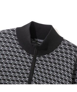 ZERO HALLIBURTON モノグラム ハーフジップニット ZHG-M5A4b 85114 ブラック