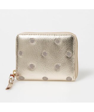 UNBILLION ペルケ perche / ドット刺繍ラウンドパームフィットウォレット