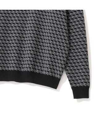 ZERO HALLIBURTON モノグラム ハーフジップニット ZHG-M5A4b 85114 ブラック