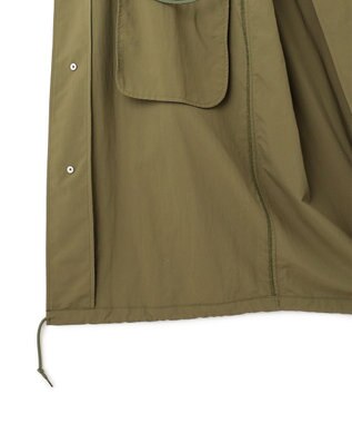 NAVE 【ReNAVE・洗える/撥水加工/接触冷感/UVケア】ナイロンタスラン コート カーキ系