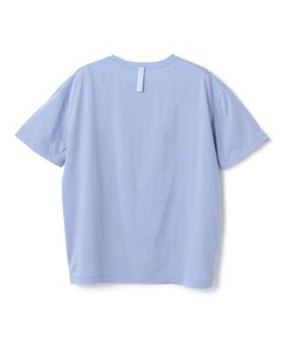 BEIGE， STELLERITE / コットンロゴTシャツ Sax