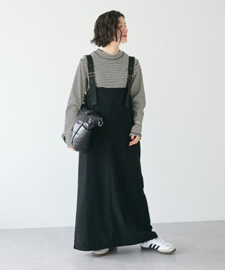 CRAFT STANDARD BOUTIQUE カットコーデュロイジャンパースカート Black