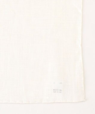 J.PRESS MEN 無地リネンチーフ ホワイト系