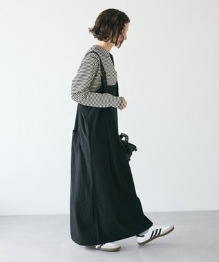 CRAFT STANDARD BOUTIQUE カットコーデュロイジャンパースカート Black