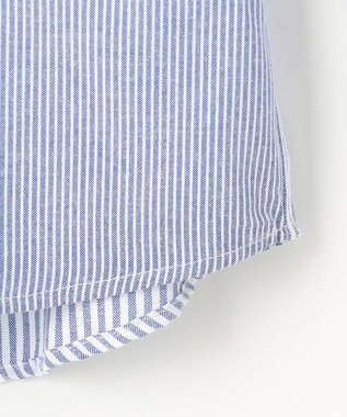 J.PRESS KIDS 【100-130cm】オックスフォード ストライプコンビシャツ ブルー系1
