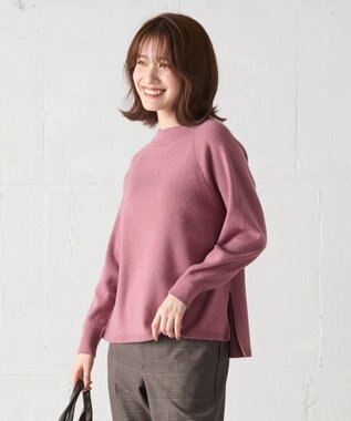 ANY 【洗濯機可能】しあわせタッチニットプルオーバー ピンク