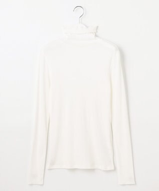 23区 【SLOW/一部店舗限定】新色追加！シアーリブロンTEE タートルネック カットソー ホワイト系