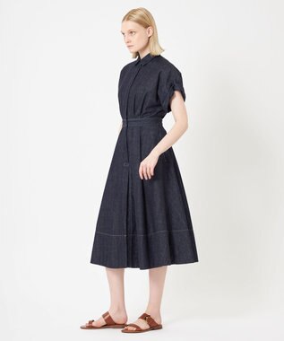 BEIGE， 【WEB限定】FLUORINE / フレアワンピース Indigo