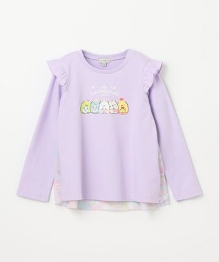 ANY KIDS 【すみっコぐらし】バックシャン Tシャツ ラベンダー