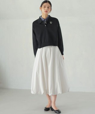 組曲 L オーガンスキッパー ニット ブラック系