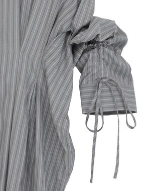 Green Parks ドロストシャーリングウエストタックシャツ Charcoal Gray