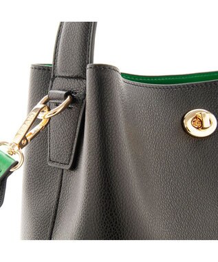 MioFIRANO ツイストロックボックスハンドバッグ 3WAY　FIRANO フィラノ BLACK