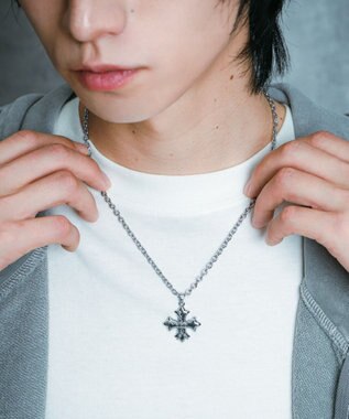 WEGO Mデザインクロスモチーフネックレス 柄1