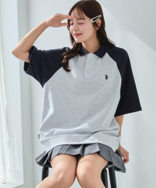 WEGO 【ユニセックス着用ITEM/MLサイズ展開】別注USPOLO　ヘビーウェイトポロT グレーその他