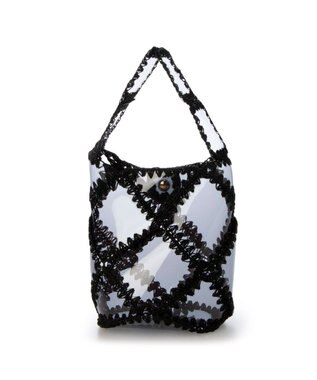 UNBILLION カシュカシュ cachecache / ビニルクロッシェバケツバッグ ブラック