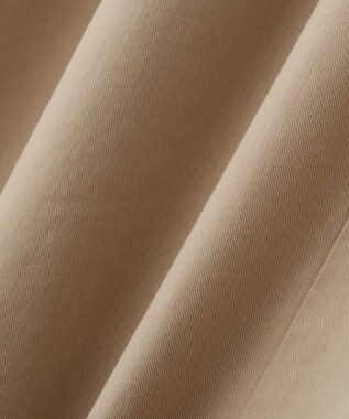 Green Parks 綿混やわらかタッチタックスカート Beige