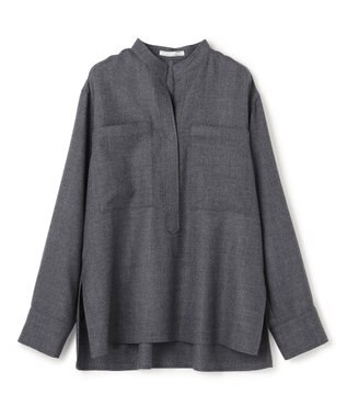 BEIGE， 【VERY NaVY12月号掲載】TERNES / ビックポケットプルオーバーウールブラウス Md.Gray