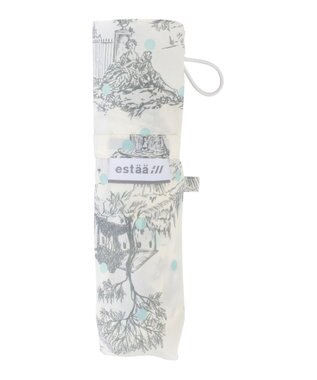 MOONBAT estaa 【耐風/晴雨兼用】折りたたみ傘 ヴィレッジドット UV ベージュ