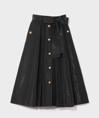 GRACE CONTINENTAL レイヤードタックスカート ブラック