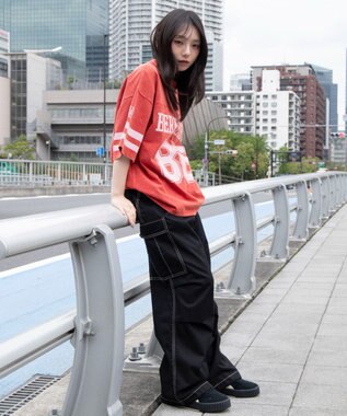 WEGO 【ユニセックス着用ITEM/MLサイズ展開】ナンバリングT（SS） レッド
