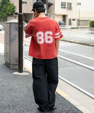 WEGO 【ユニセックス着用ITEM/MLサイズ展開】ナンバリングT（SS） レッド
