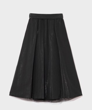 GRACE CONTINENTAL レイヤードタックスカート ブラック