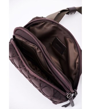 MIYABIYA 【撥水加工】篭目大柄エンボスボンディング2wayショルダー チョコレート