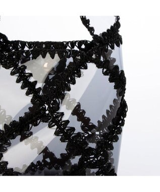 UNBILLION カシュカシュ cachecache / ビニルクロッシェバケツバッグ ブラック