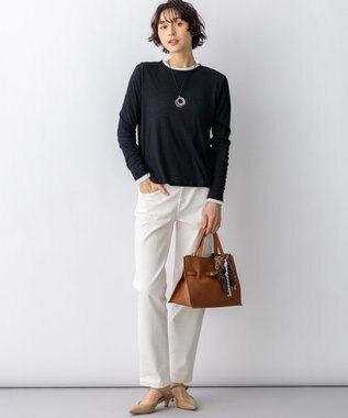 23区 VIOLAd'ORO アクリル コード マルチパーツ バッグチャーム ブラウン系