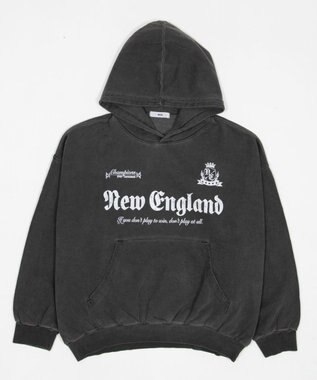 WEGO 【ユニセックス着用ITEM】グラフィックバルーンクロップドプルパーカー ブラックその他