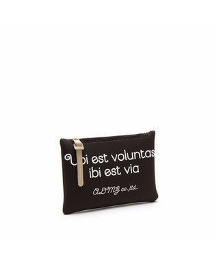 A.D.M.J. 【魔法の様に軽い】マジックライトコード刺しゅうフラットポーチ2セット(S・M) マロン