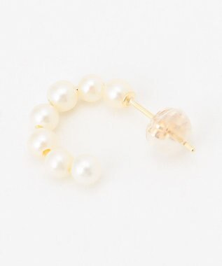 TOCCA 【WEB限定】FRILL PEARL PIERCED EARRINGS K10 淡水パール ピアス ゴールド系