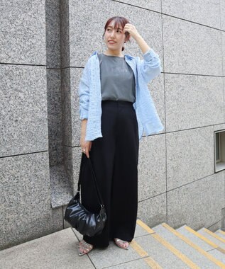 CRAFT STANDARD BOUTIQUE ポコポコワッシャーシャツ Sax