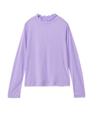 earth music&ecology シアーリブプルオーバー Lavender