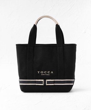 DUAL RIBBON CANVAS TOTE S トートバッグ S / TOCCA | ファッション