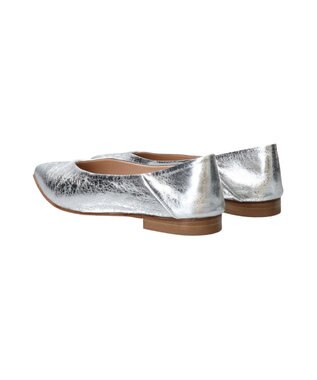 INTER-CHAUSSURES 【INTER-CHAUSSURES】ポインテッドトウサケットバレエシューズ シルバー
