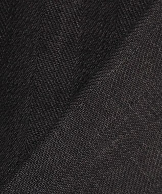 uncrave ヘリンボーン リネン ジャケット（uncrave WHITE） ブラック