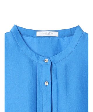 Green Parks レイヤードノースリーブブラウス Blue