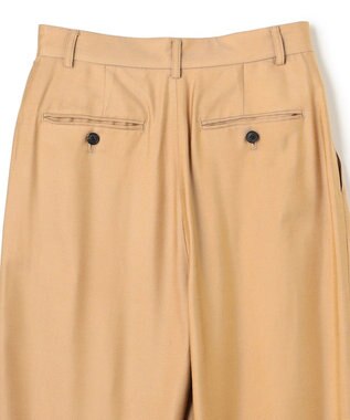 BEIGE， 【Oggi 10月号掲載】COBURN / シルク混2タックカーヴィーワイドパンツ Camel