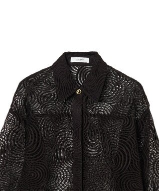 JOSEPH コードレース クロシェ　ブラウス Cocoa