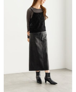 Te chichi シアーベロアトップス《2025Autumn catalog vol.2 item》 チャコールグレー