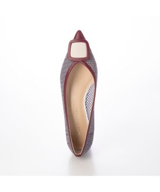 MODE ET JACOMO <MODE ET JACOMO>ポインテッドバックルデザインパンプス ブラウンミックス