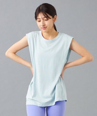 Chacott HandsomeCotton ノースリーブTシャツ アイスグリーン