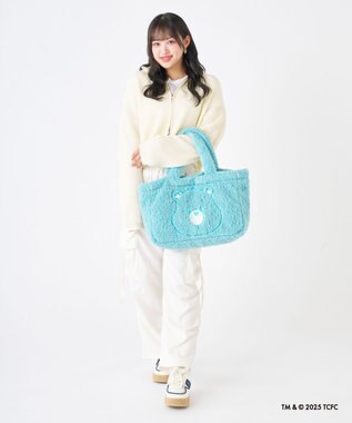 MOONBAT Care Bears(ケアベア) ボアバッグ B4サイズ 手洗い可能 ファイファー ミントグリーン