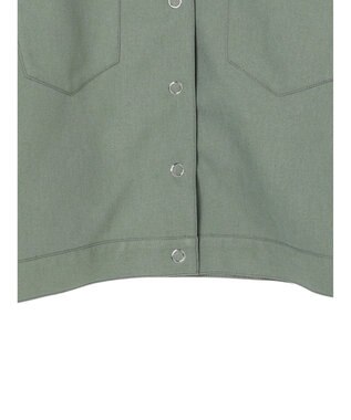 earth music&ecology ショート丈カバーオール Khaki