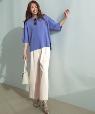 ANY SIS S ベルトセットイージー ワイドパンツ アイボリー