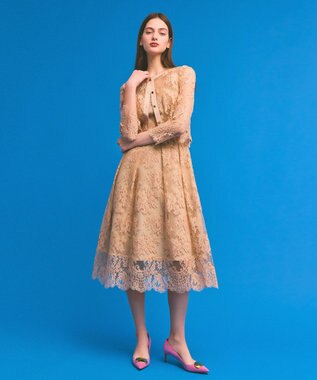 GRACE CONTINENTAL リバーレースジャケット ベージュ