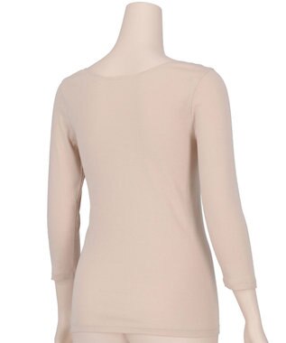 Wing インナー オーガニックコットン100％(身生地部) 吸汗速乾性(身生地部) ゆったり設計 【綿の贅沢 オーガニック】 7分袖 長袖 EL1771 ウイング／ワコール ベージュ