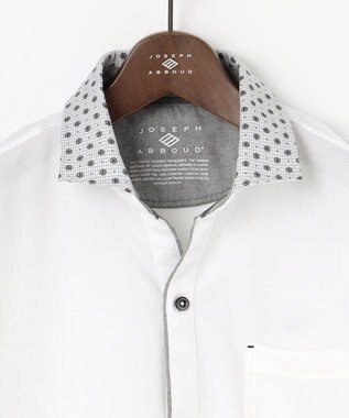 JOSEPH ABBOUD 【キングサイズ・オーガニックコットン】クールダディ ポロシャツ ホワイト系