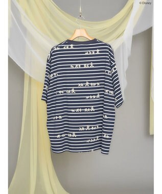 AMERICAN HOLIC 発砲プリントボーダーＴシャツ／Ｄｉｓｎｅｙ Border Navy